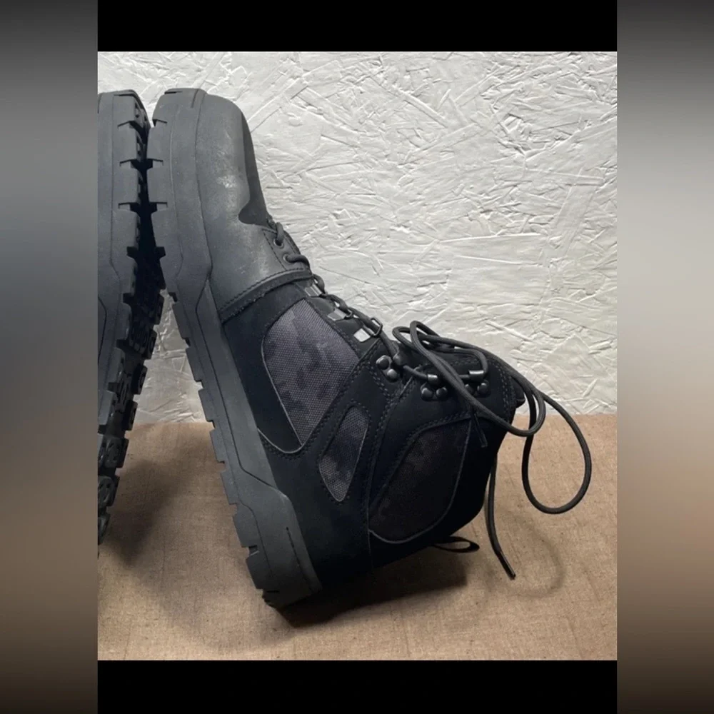 DC PureWork Men's Work Boots Waterproof Composite Toe EH Black Camo Size 13W
